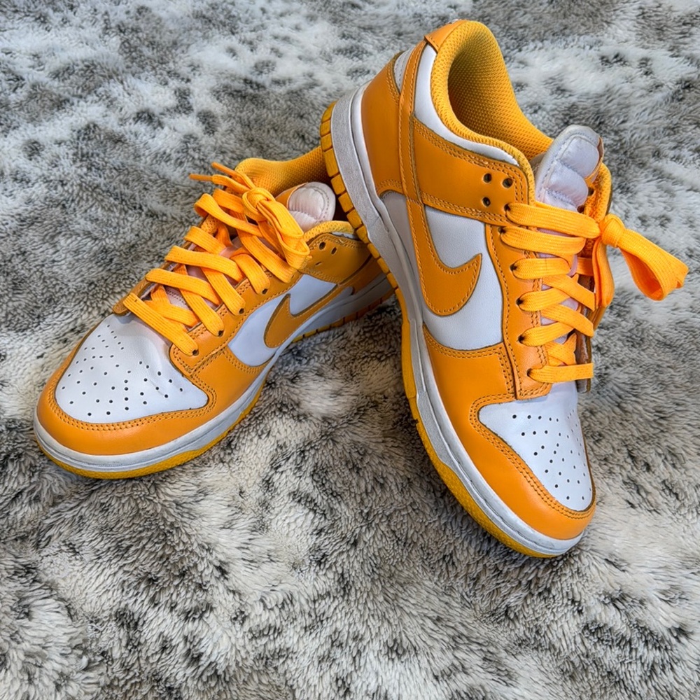 Nike Dunks Orange and White Sneakers